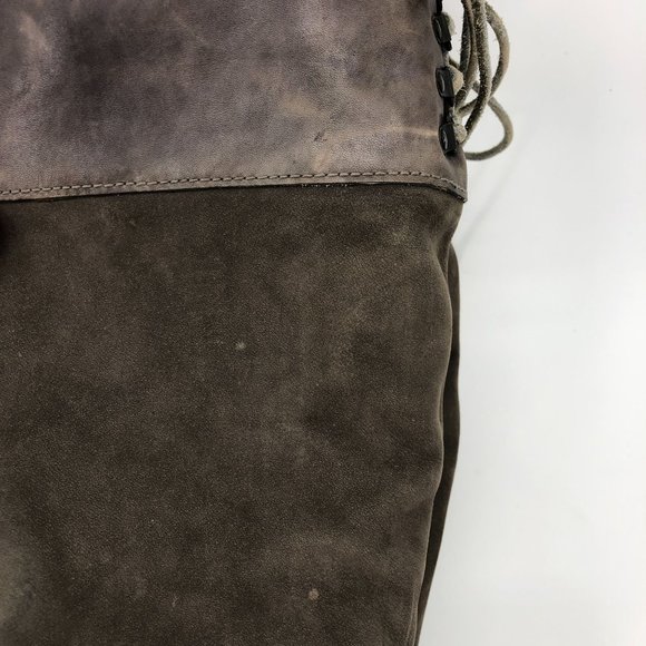 Cole Haan Nike Air Waterproof Knee High Boots Weathered Suede Leather Brown Lace - Picture 11 of 16